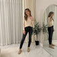 LUXE DIVA Women's Long Sleeve Round Neck T Shirt Top Sizes 8-26