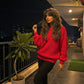 LUXE DIVA Women's Chunky Knit Jumper Plus Size Warm Long Sleeve Sweater