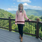 LUXE DIVA Women's Cable Knit V Neck Cricket Jumper Long Sleeve Sweater