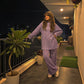 LUXE DIVA Women's Velvet Hooded Tracksuit Top & Trousers 2 Piece Set Sizes 8-14