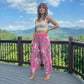 LUXE DIVA Women's Italian Paisley Print Baggy Harem Alibaba Trousers Sizes 8-26