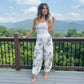 LUXE DIVA Women's Italian Paisley Print Baggy Harem Alibaba Trousers Sizes 8-26