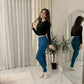 LUXE DIVA Women's Plain Viscose Full Length Leggings Plus Size 16-26