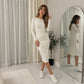LUXE DIVA Ladies Womens Long Sleeve Stretch Jersey Bodycon Printed MIDI Dress Plus Size