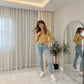 LUXE DIVA Women's Long Sleeve Round Neck T Shirt Top Sizes 8-26