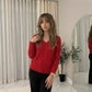 LUXE DIVA LADIES V/N KNITTED LONG SLEEVE JUMPER BACK IN STOCK