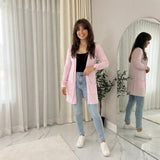 LUXE DIVA Women's Long Sleeve Pocket Cardigan Sizes 8–26