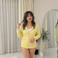 LUXEDIVA Ladies Zip Zipper Hoodie Sweatshirt