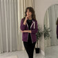 LUXEDIVA Ladies Zip Zipper Hoodie Sweatshirt