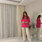 LUXE DIVA Women Chunky Knitted High Polo Roll Neck Baggy Oversized Winter Jumper Dress Top