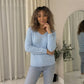 LUXE DIVA Women’s Long Sleeve V Neck Chunky Cable Knit Jumper for Ladies Casual Pullover Sweater for Women UK Size 8-22