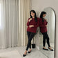 LUXE DIVA Ladies Diamond Pattern Knitted Jumper Stylish Women's Sweater