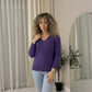 LUXE DIVA LADIES V/N KNITTED LONG SLEEVE JUMPER BACK IN STOCK