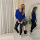 LUXE DIVA LADIES V/N KNITTED LONG SLEEVE JUMPER BACK IN STOCK