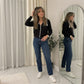 LUXEDIVA Ladies Zip Zipper Hoodie Sweatshirt