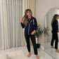 LUXEDIVA Ladies Zip Zipper Hoodie Sweatshirt