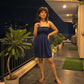 LUXE DIVA Women's Plain Sheering Strapless Bandeau Boobtube Dress Top Sizes 8-14