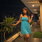 LUXE DIVA Women's Plain Sheering Strapless Bandeau Boobtube Dress Top Sizes 8-14