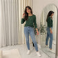 LUXE DIVA Women's Long Sleeve Round Neck T Shirt Top Sizes 8-26