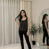 LUXE DIVA Women’s Swing Hem Sleeveless Tank Top