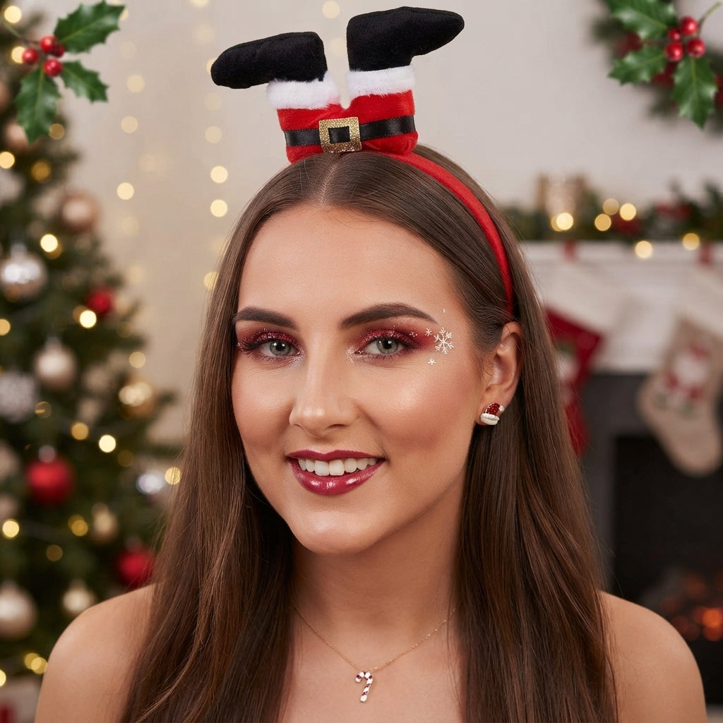 LUXE DIVA Christmas Headband Head Bopper One Size Kids Adults Fancy Dress