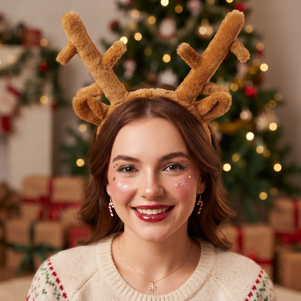 LUXE DIVA Christmas Headband Head Bopper One Size Kids Adults Fancy Dress