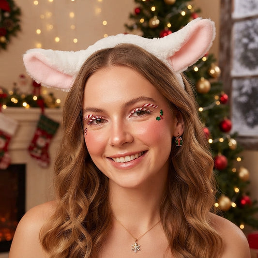 LUXE DIVA Christmas Headband Head Bopper One Size Kids Adults Fancy Dress