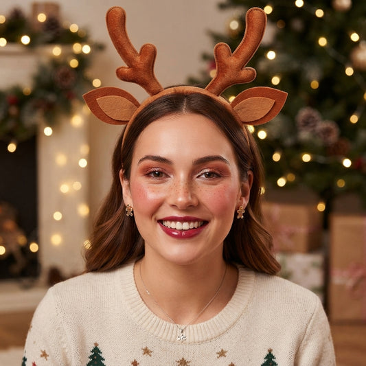 LUXE DIVA Christmas Headband Head Bopper One Size Kids Adults Fancy Dress