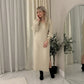 LUXE DIVA LADIES V Neck HIGH FUNNEL NECK LONG MAXI LENGTH KNITTED DRESS NOW IN STOCK