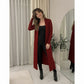 LUXE DIVA Women's Plus Size Longline Maxi Cardigan Open Front Coatigan 8-26