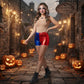 LUXE DIVA Womens Metallic Wet Look Hot Pants Womens Red Blue Shiny Halloween Summer Fancy Party Disco Wet Look Shorts