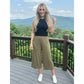 LUXE DIVA Women's Wide Leg 3/4 Length Palazzo Trousers Elasticated Waist Sizes 8-26