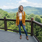LUXE DIVA Women's Draped Waterfall Cardigan Asymmetric Hem Long Sleeve Loose Fit 8-26