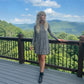 LUXE DIVA Women's Plus Size Plain Long Sleeve Swing Dress A Line Mini Dress