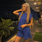 LUXE DIVA Women's Frill Peplum Top & Shorts 2 Piece Co-Ord Set Summer Outfit