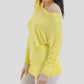 LUXE DIVA One Off-Shoulder Tops with Long Sleeves, Off Shoulder Batwing Jumper, Ladies Batwing Top in Black, Red, White Plus 21 Colors More UK
