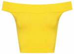 Load image into Gallery viewer, Women&#39;s Off Shoulder Crop Top Bardot Sleeveless Cropped Vest Short T-Shirt Plain
