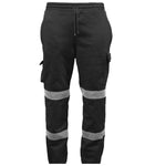 Load image into Gallery viewer, LUXE DIVA Mens Hi Vis Visibility Viz Safety Fleece Bottoms Work Wear Trouser Jogger Pants
