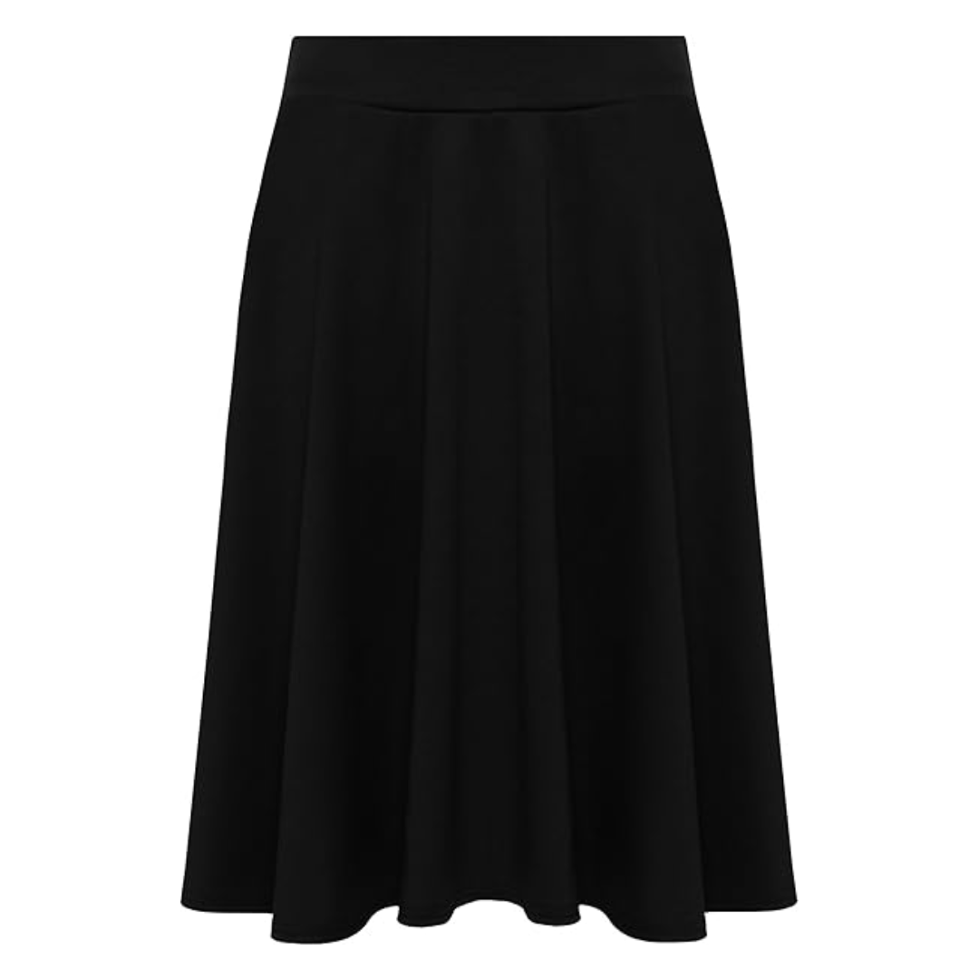 LUXE DIVA Women’s Plus Size Flared Skirt