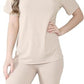 LUXE DIVA Ladies Women's Ribbed Cycling Shorts Oversized T-Shirt Active Gym Co ord Set New