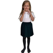LUXE DIVA Girls Summer Formal Dress Bottom Full Elastic Box Pleat Skirt School Uniform Girl Back to School Box Pleated Round Waist Skirt