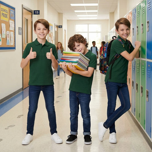luxe diva kids Summer Short Sleeve School T-Shirts