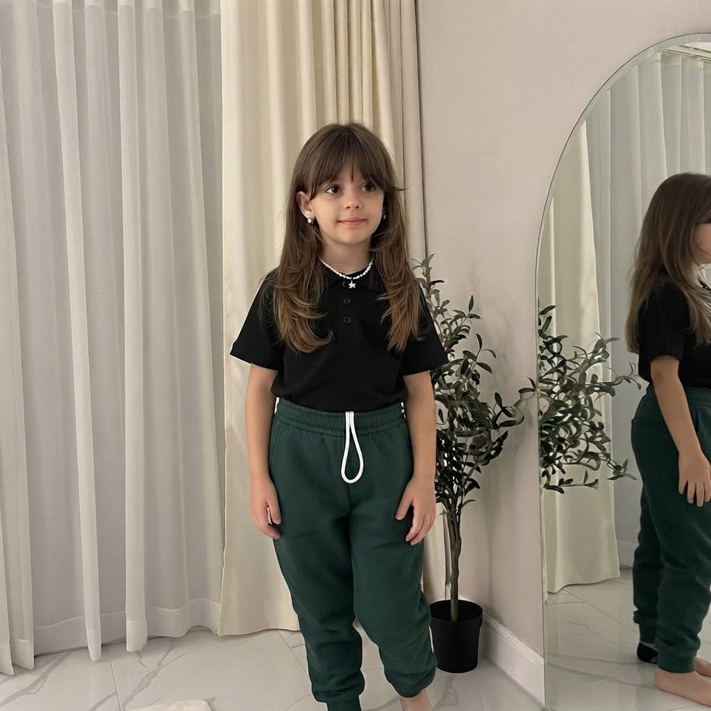 LUXE DIVA Kids Unisex Fleece Joggers Boys Girls PE School Sports Casual Wear