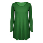 Load image into Gallery viewer, LUXE DIVA WOMEN LADIES LONG SLEEVE SWING DRESS FLARED A LINE SKATER DRESS TOP SIZE 8-26
