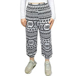 Load image into Gallery viewer, LUXE DIVA Women’s Harem Pants Trousers | Printed Full Length Ali Baba Baggy Trousers with Side Slits &amp; Ankle Cuffs | Casual Stretch Yoga Sweatpants | Sizes 8-26
