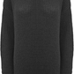 LUXE DIVA LADIES LONG KNITTED TUNIC JUMPER DRESS FISHERKNIT BAGGY LOOSE OVERSIZE FIT