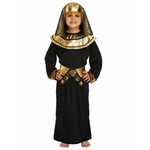Load image into Gallery viewer, BLACK EGYPTIAN PHARAOH COSTUME BOYS KIDS FANCY DRESS OUTFIT
