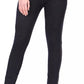 LUXE DIVA Ladies Women & Girls Stretch Denim Look Skinny Jeggings Leggings with Zip and Pockets UK Size 10-22