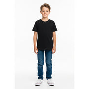 LUXE DIVA Kids Short Sleeve School Crew Neck T-Shirt in Soft Cotton. Ages 3–16 Black or White. Comfy, Stylish, Perfect for School Wear