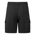 Load image into Gallery viewer, LUXE DIVA Boys School Uniform Cargo Shorts, Teflon-Coated Plain Elasticated Waist Boys Shorts with Zip and Clip Fastening, Black &amp; Grey Uniform Summer Short Pants, Ages 3-13 Years

